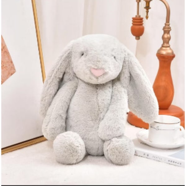Alkuperäinen Jellycat iso Bonnie-kani nukke söpö kani nukke lapsille vauvan rauhoittava pehmolelu lahja Harmaa Kani Gray Bunny 31CM