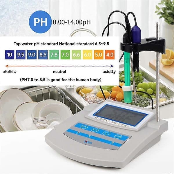 6-i-1 Vannkvalitetstester for pH TDS EC ORP Temperatur Laboratorium Akvarium Basseng og Dryppsystemer