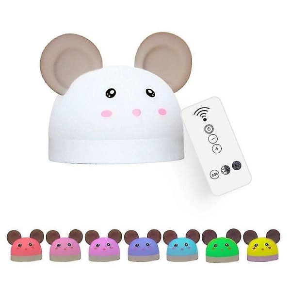 LED nattlys for barn, nattlys for barn, babynattlys, timer, vekkerklokke, barnerom