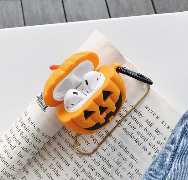 Halloween Festlige Gresskar Hodetelefondeksler Airpods1