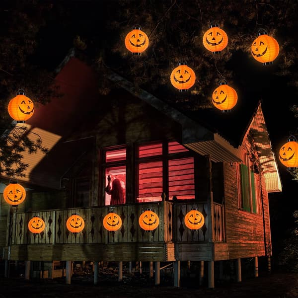 Halloween Gresskarlys, 2-pakning Halloween Gresskarlys, Flaggermus