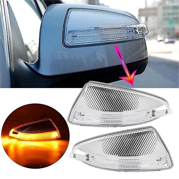 Vänster sidospegel blinkerslampa kompatibel med - W164 W204 W639 Ml300 Ml320 Ml500 C250 C300 C350