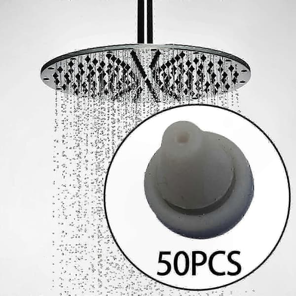 Silikonmunstycken för duschmunstycken, 50-pack, 7 mm spraypip för köks- och rengöringsbruk Light Gray