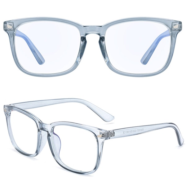 Tietokonelasit, sinistä valoa suodattavat UV-suojalasit, unisex, valkoinen, 1 kpl 1 Pack White