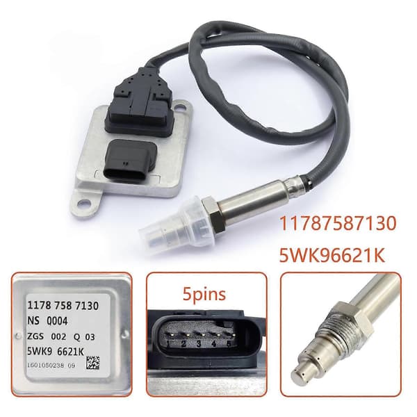 Nox oksygensensor Nox-sensor 11787587130 for E81 E82 E87 E88 E90 E91 E92 Lci N43 758713005,5wk96621 Black