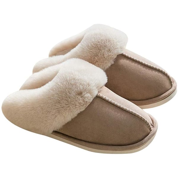 Topplopper i imitert saueskinn Beige Beige 38-39