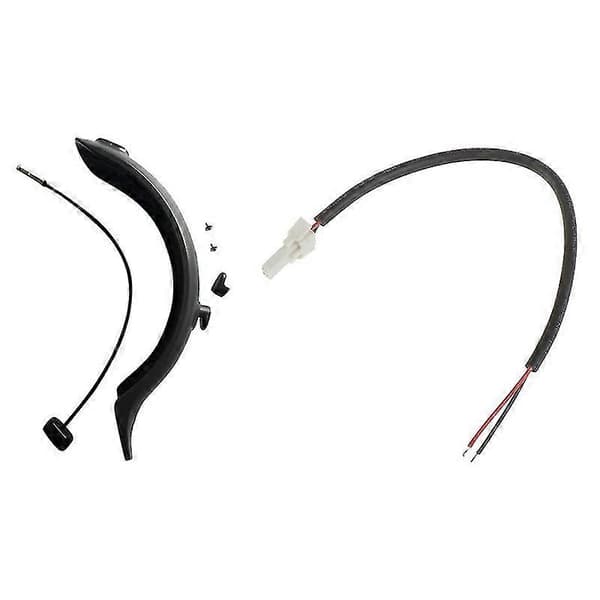 Bakskjerm + baklys og LED smart baklyskabel for M365 black