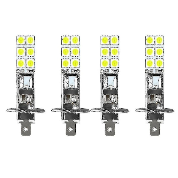 Parannetut 4kpl H1 6000k Super Valkoiset 80w LED-ajovalot sumuvaloille