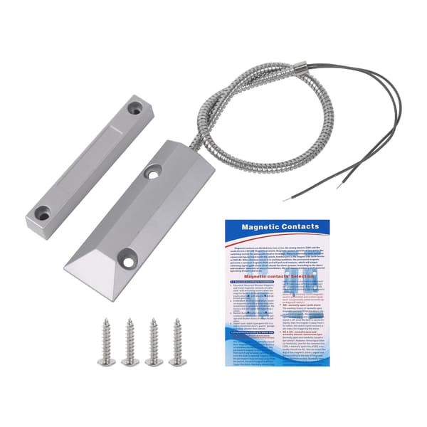Magnetisk dørkontakt innfelt kablet kontaktsensor for vindu DC100V NC