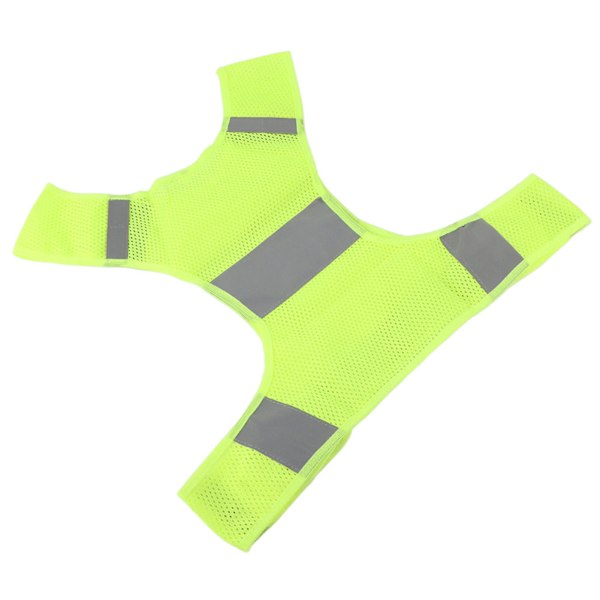 Reflekterende vest for sykling, løping og sport utendørs, sikkerhetsvest, fluorescerende gul, M