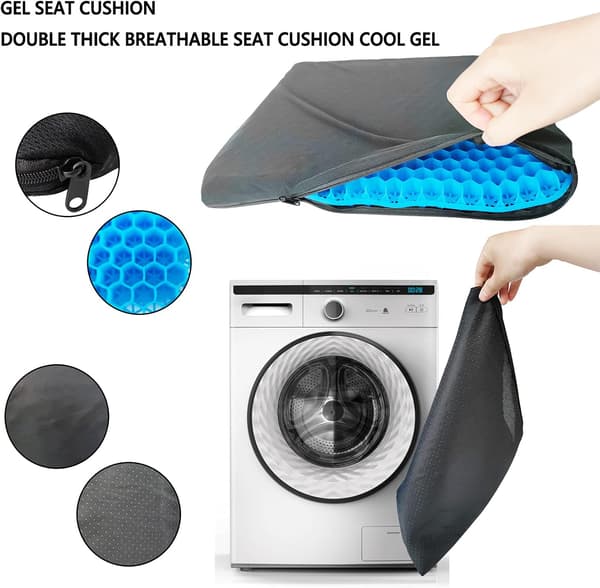 Gel Seat Cushion with Double Thick, Breathable Honeycomb Seat Pad multifärg multicolor