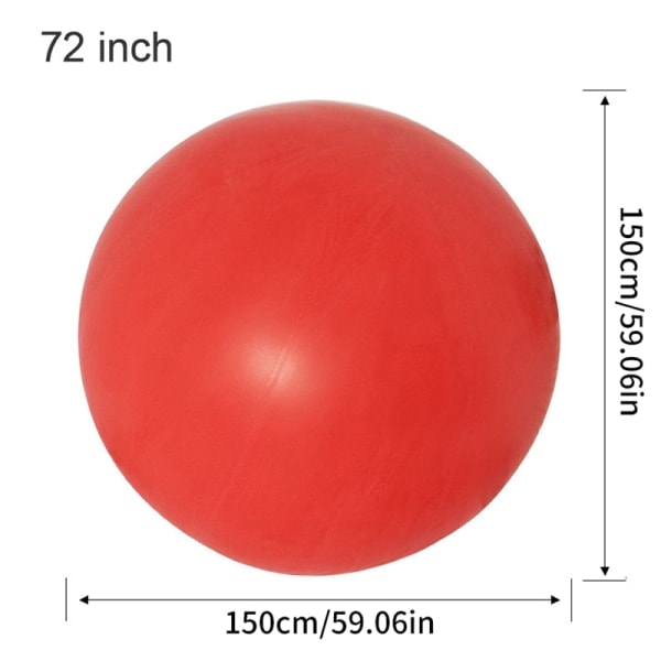72 tommer Kæmpe Balloner Gigantisk Latex Performance Dekorations Ballon Par Rød