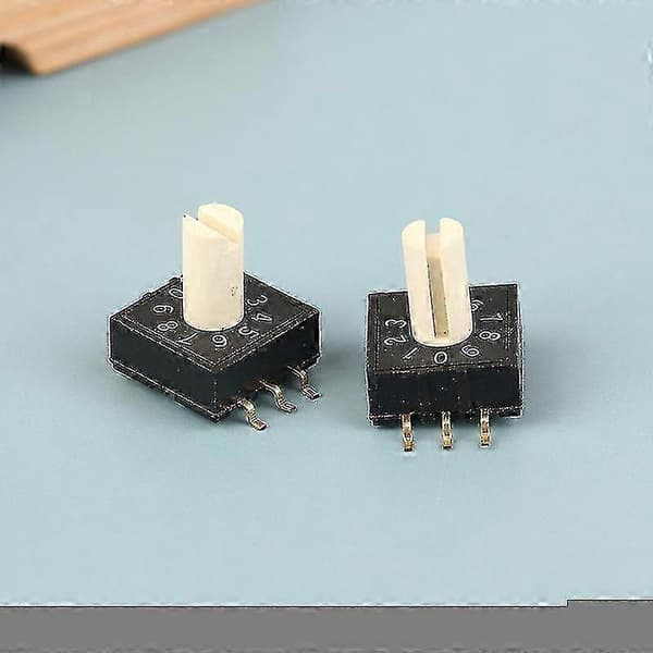 2-pack vridomkopplare med handtag, 10-läges 0-9 kodningspatch 3:3