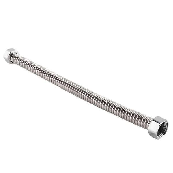 Badeværelse 19mm Rustfrit Stål Bruseslange 30cm Sølv silver