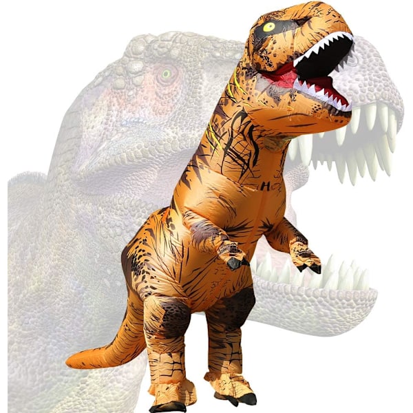 Uppblåsbar Dräkt Vuxen Uppblåsbar Dinosauriekostym T rex Kostym för Vuxen