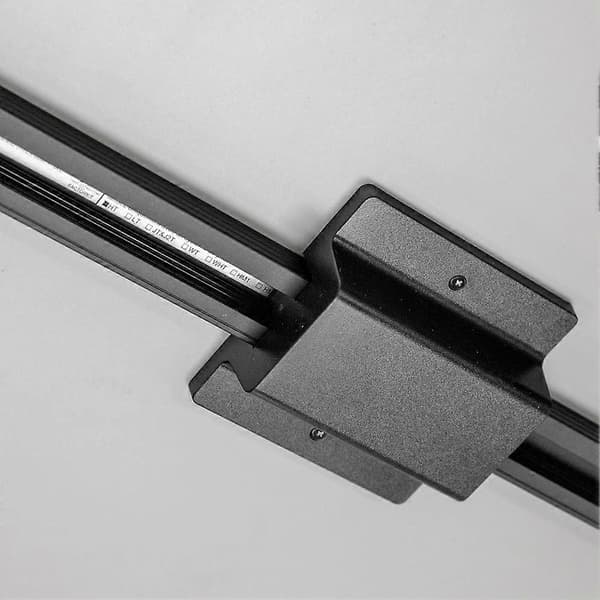 H Track 120V flydende baldakinforbinder, strøm fra samledåse 3-leder H-system sort skinnebelysning strømforsyning Black