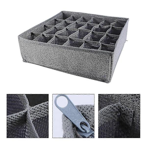 Storganizer Storage Boxes Foldable Storage Box Drawer Divider Bra Organizer Underwear Divider Sock Storage Container Light Grey Light Grey 32X32CM
