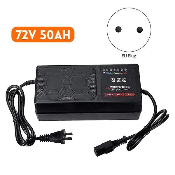 72v 50ah Elbiloplader 7 Lys Display Strømdisplay Strømlækagebeskyttelse/fuld Eu black