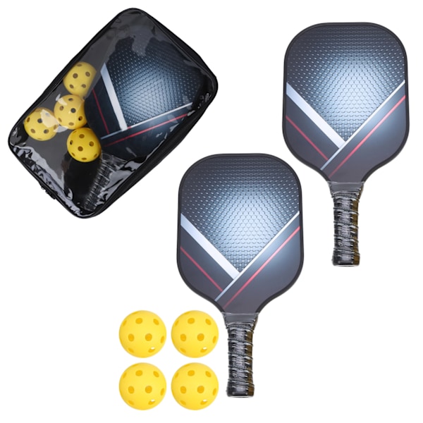 1Set Portable Pickleball Paddle Set Lightweight Racketball Kit with Racket Bag