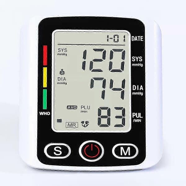 Talande digital automatisk handledsblodtrycksmätare med stor LCD-skärm -YT4