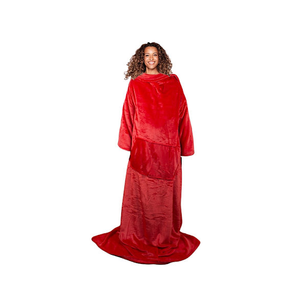 Teppe med ermer R\\u00f6d red