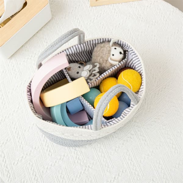 Förvaringskorg för babyblöjor Rep Blöjväska BEIGE beige