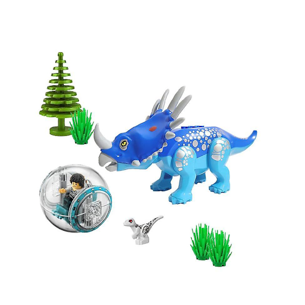 Dinosaur T-rex Pterodactyl Building Blocks Jurassic World Construction Bricks Kids Toy Gift Halberd Dragon With Ball