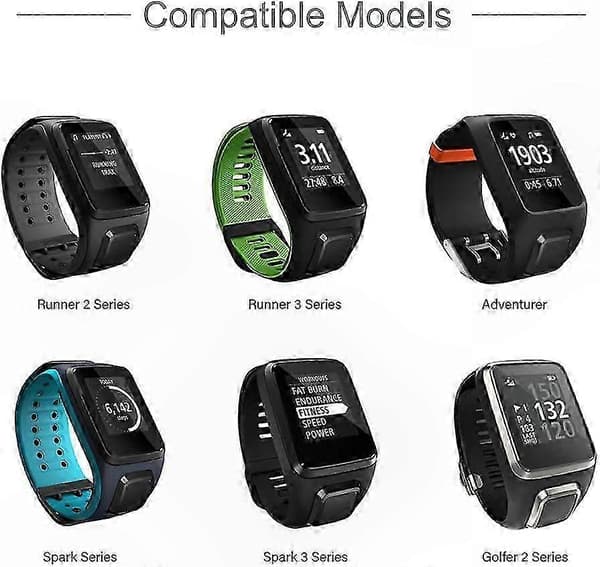 Fitness Tracker Oplader til TomTom Runner, Spark, Golfer, Adventurer Series - Pålideligt Opladerkabel
