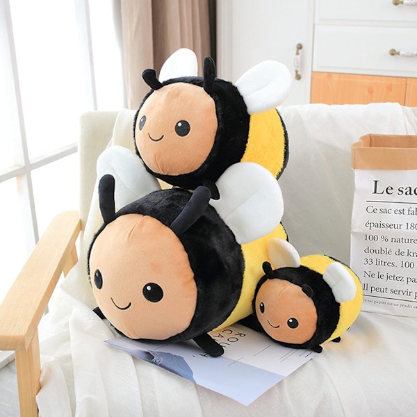 （30cm）Söpö Superpehmeä Mehiläispehmolelu Kawaii Mehiläispehmotyyny Pehmotäytteinen Eläinnukke Halloween Syntymäpäivälahja Lapsille Pojille Tytöille