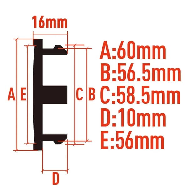 4 st/parti 60 mm Vossen bilfälgkapslar bilemblem emblem logotyp etikett för navkapslar bilstylingtillbehör