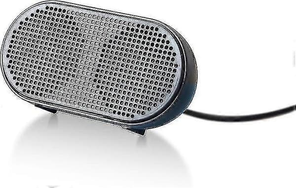Usb mini højttaler computerhøjttaler drevet stereo multimediehøjttaler til notebook laptop pc (sort)