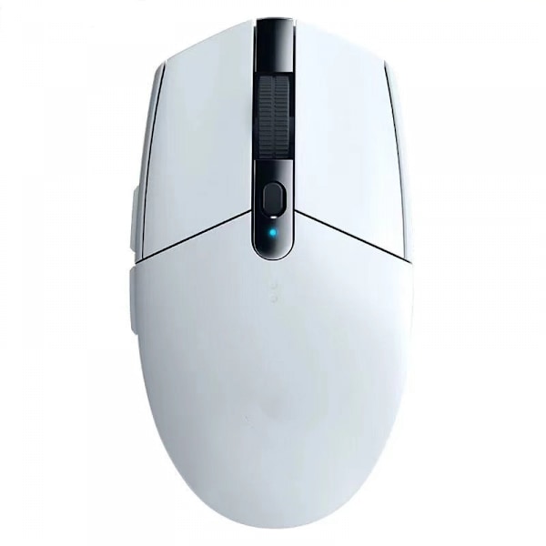 G304 LIGHTSPEED Trådlös Gamingmus, Hero 12K Sensor, 12 000 DPI, Lättvikt, 6 Programmerbara Knappar (Vit)