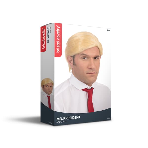Bristol Novelty Herr President Peruk One Size Blond Blonde One Size