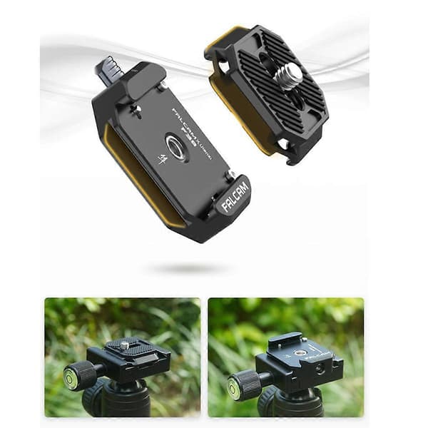 F38 Kameraskulderrembeslag Quick Release Kit Plade+Base til Rygsæk V2 T-formet Quick Release Top Plade Black