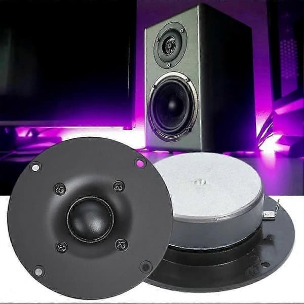 Par 4\" silkdome-diskanthögtalare, 8 Ohm 60W Hi-Fi diskant-högtalare för hemmabruk och sändning Black