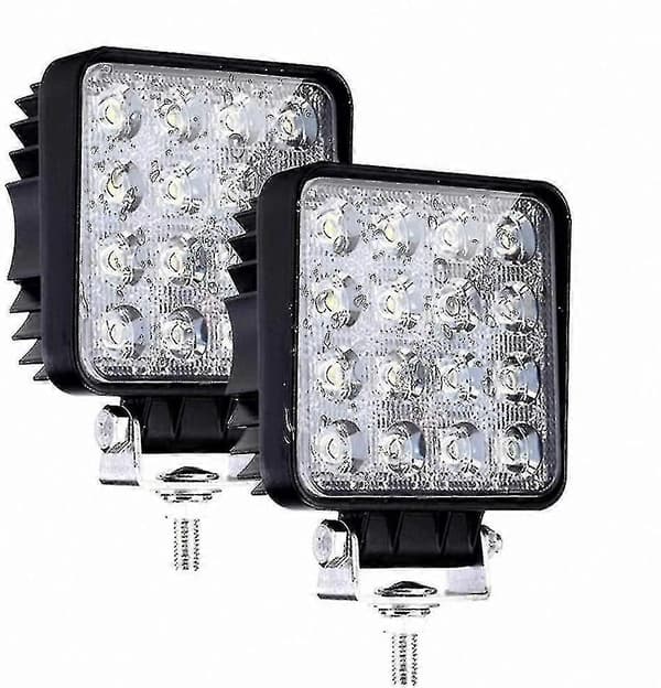 2-pack 48W LED Flood Arbetsbelysning för Terrängfordon och Traktorer