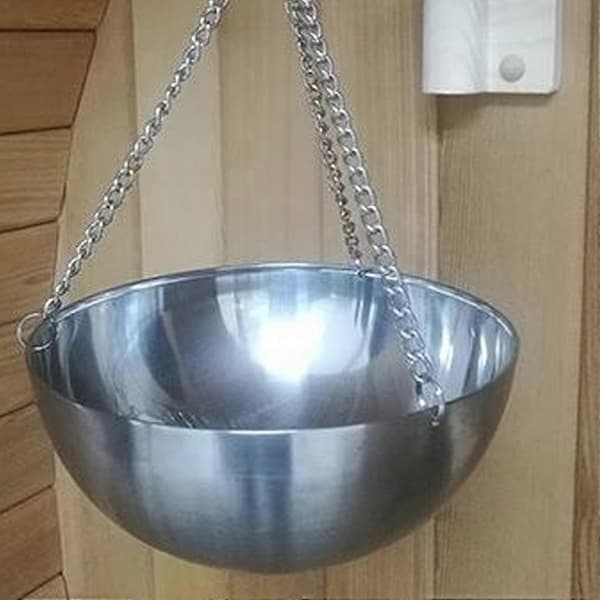 Silver Rostfritt Stål Bastu Aromskål Elegant Set För Avkoppling Bastu Rostfritt Stål Aromskål