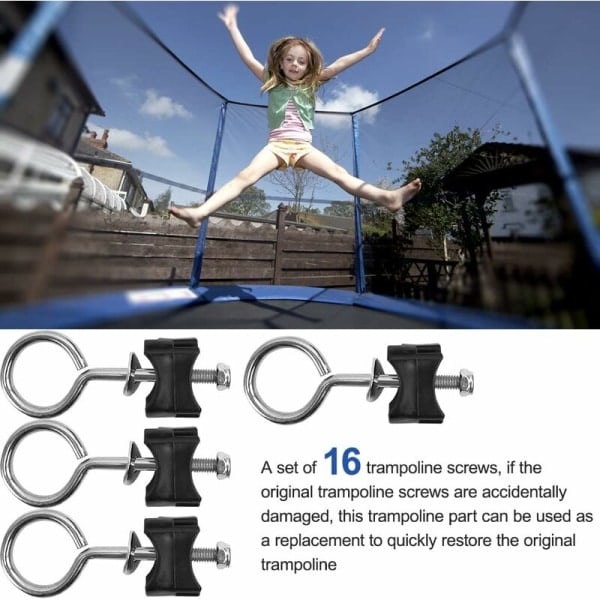 Trampolintillbehör skruvar, galvaniserade ståltrådsskruvar för trampolinfäste