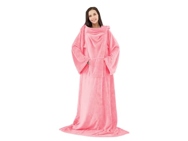 Tæppe med ærmer Rosa pink