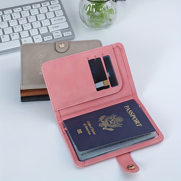 Multifunctional Passport Holder - Practical Document Holder, Travel Organizer for Multiple Cards-CJY Black
