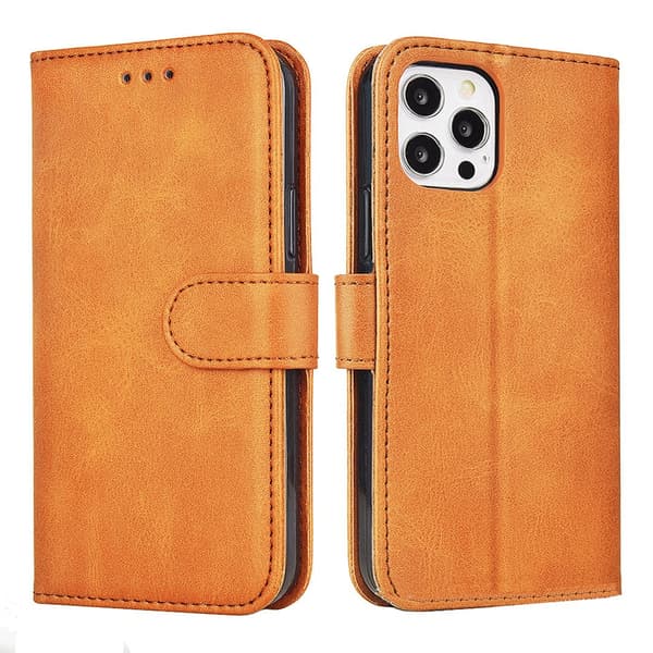 Elegant plånboksfodral i PU-läder för iPhone 15 Plus Marine blue blue
