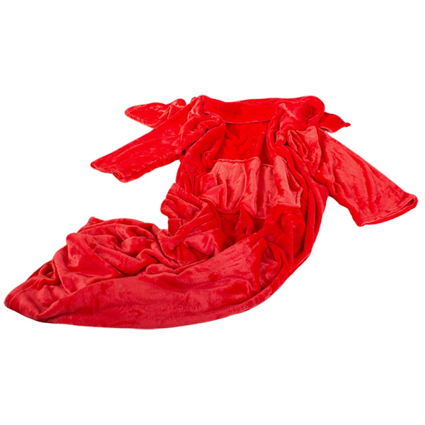 Teppe med ermer R\\u00f6d red