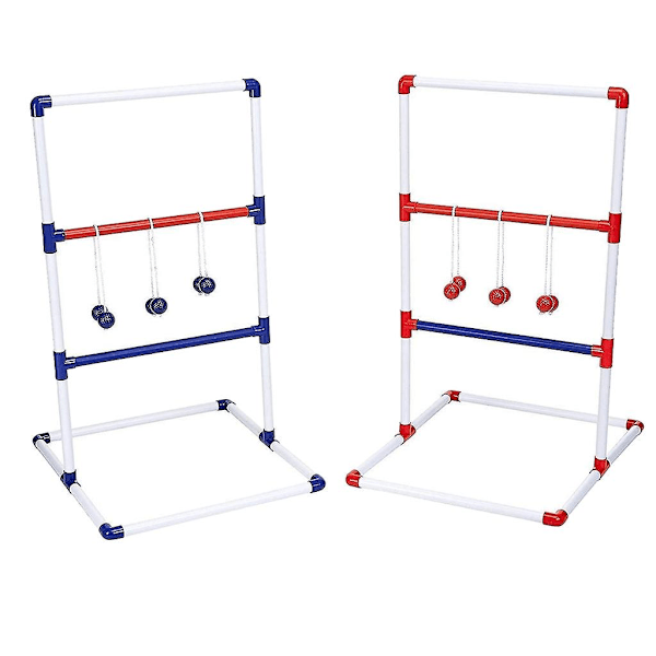 Ladder Ball Game Set Golf Toss Game Backyard Toys Backyard Game Lawn Game Blue