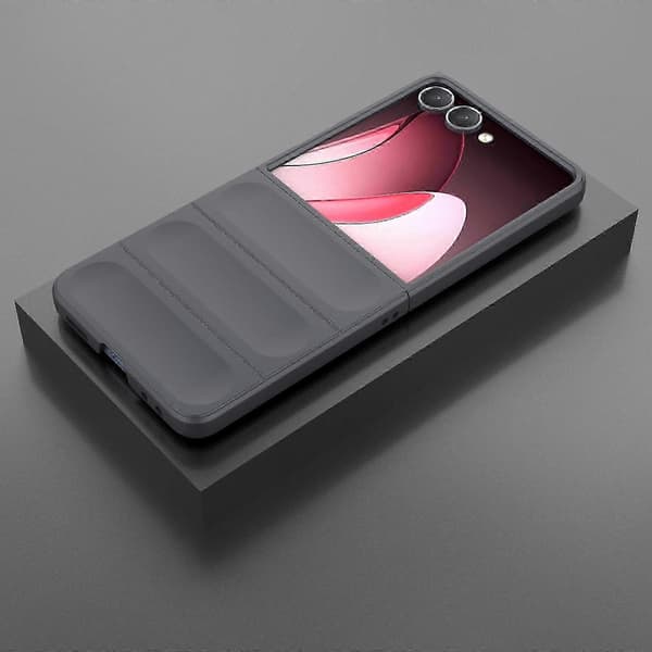 Slitesterkt sammenleggbart støtsikkert deksel for telefonbeskyttelse Dark Grey For Samsung Galaxy Z Flip7 5G