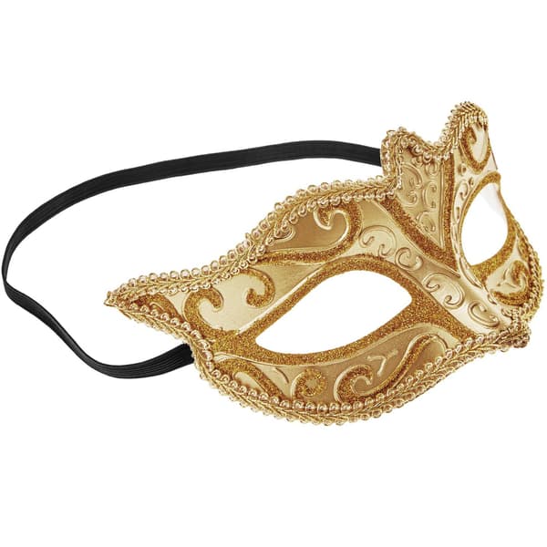 tectake Venetiansk mask med mönster Gold Guld