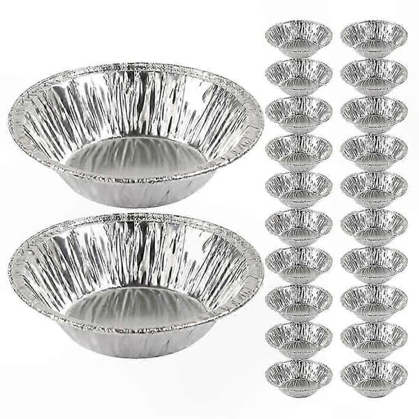 300 stk. mini foliepaiformer for baking, paiformer for desserter og eggeterter Silver