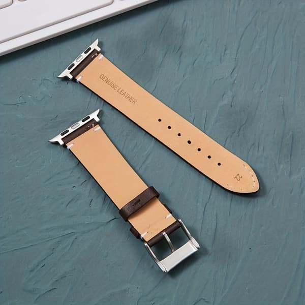 Ægte læderrem, Apple Watch, flere størrelser language 38\/40\/41\/S10-42MM