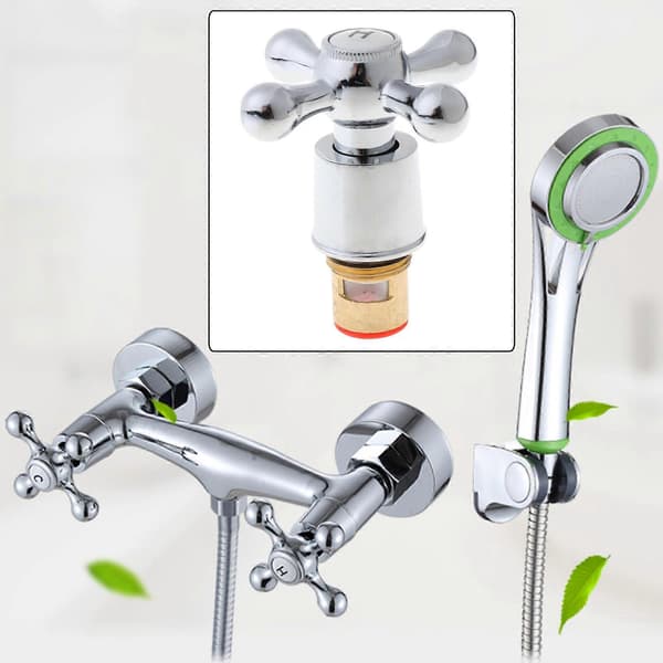 Faucet Switch Basin Handle Knob Cover Sink Universal Handwheel CJY Silver