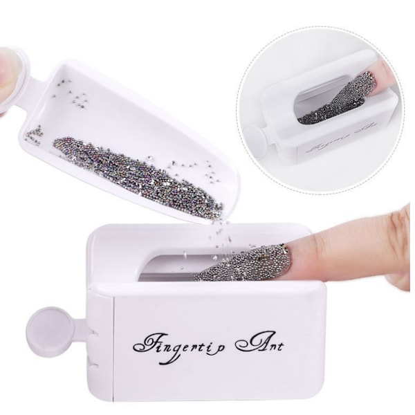 Piece Set Nail Care Tool Double Layer French Powder Box Portable Wet Powder Glitter Container Powder Recycling Storage Box