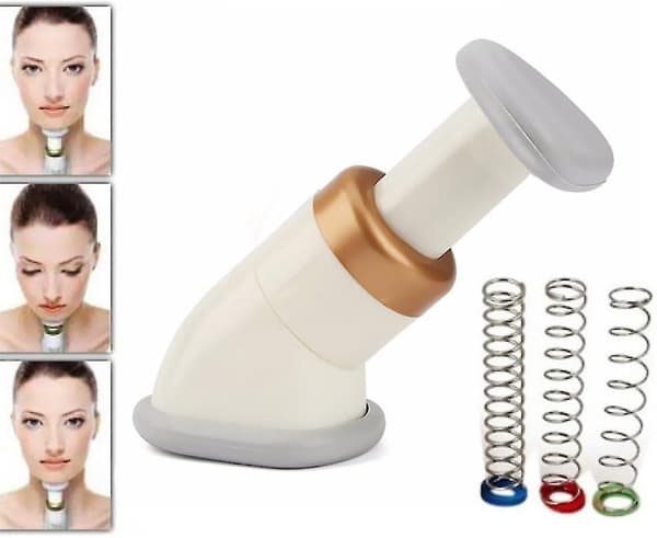 Hagemassager, bærbar dobbelthagemassager, ansigtsmassager til mænd og kvinder (stofpose)